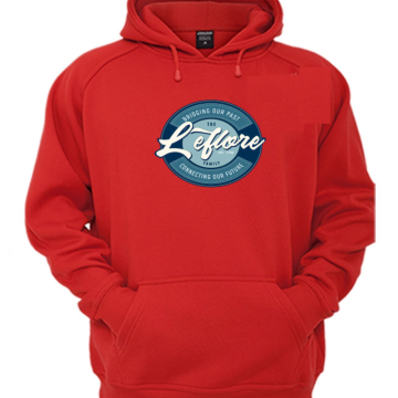 Pull Over Hoodie Cursive Color Badge